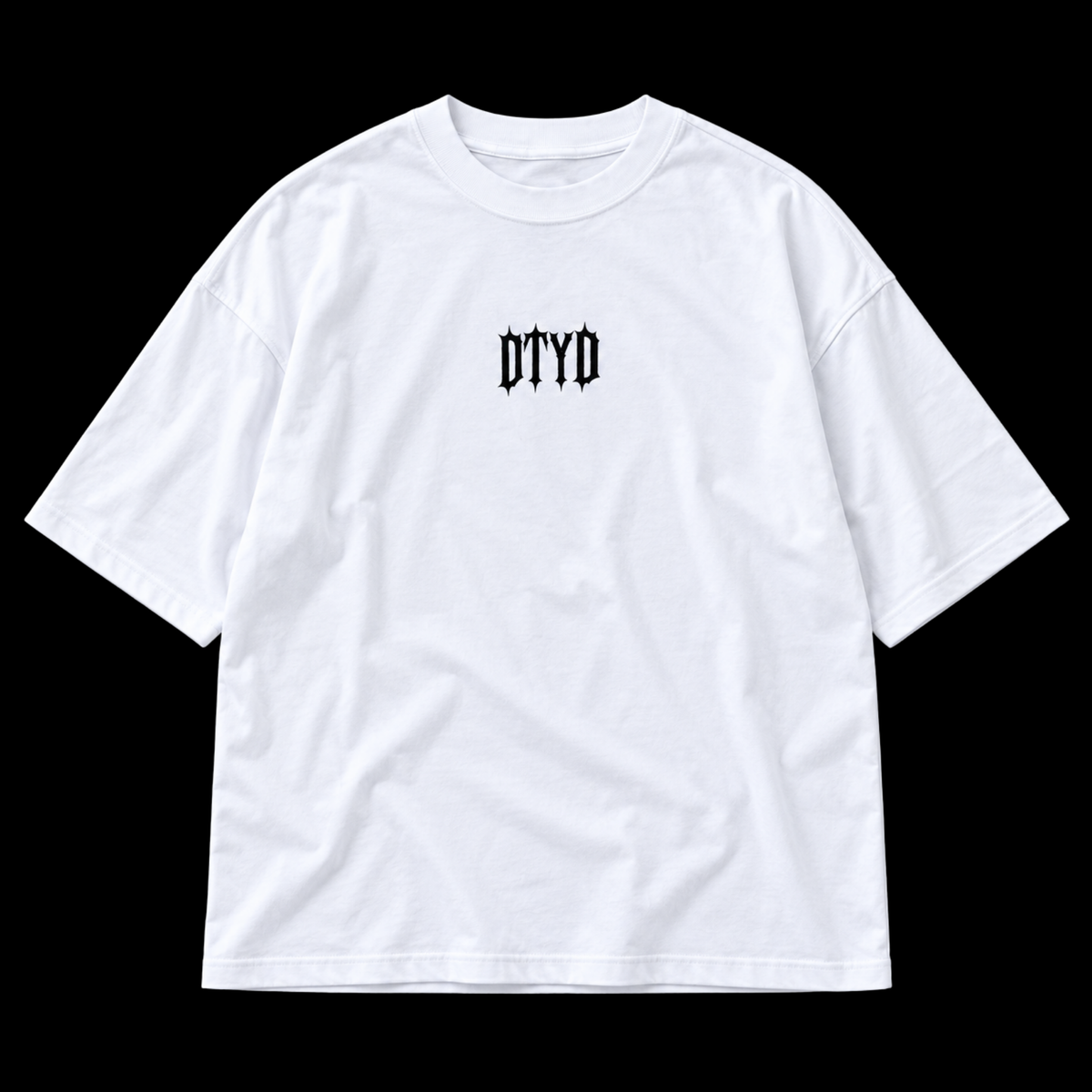 The Vigil Tee front, DTYD mark on the chest